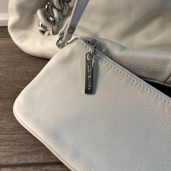 MICHAEL KORS SILVER CHAIN BAG (Cream White) *Vintage* - Picture 5 of 9